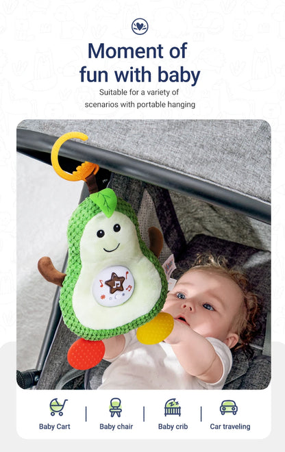 JOLLYBABY Customized LED Musical Stuffed Animals Light up Plush Toy Animated Soothe Birthday Gifts Gift Box Mouse Unisex Yellow