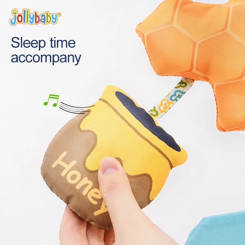 JOLLYBABY Eco-Friendly Soft Plush Animal Toy CE Certified for Baby Cribs Hanging Mobile and Nursery Decor