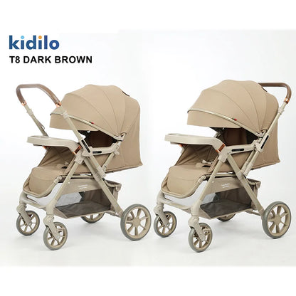 0-3 Years Non-Toxic Kidilo Lightweight Portable Baby Stroller Multiple Foldable Prams for Travel Wholesale From China T8