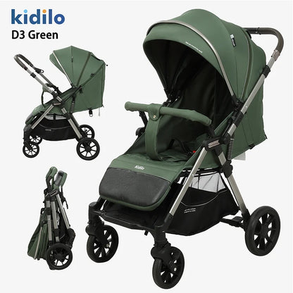 0-3 Years Non-Toxic Kidilo Lightweight Foldable Travel Baby Stroller Multiple Pushchair Wholesale From China Baby Wagon D3