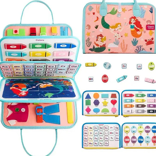 Learning Montessori Busy Book Quiet Book Felt Board Manufacturer Study Basic Skills Training Baby for Kids Toddler Unisex CN;GUA