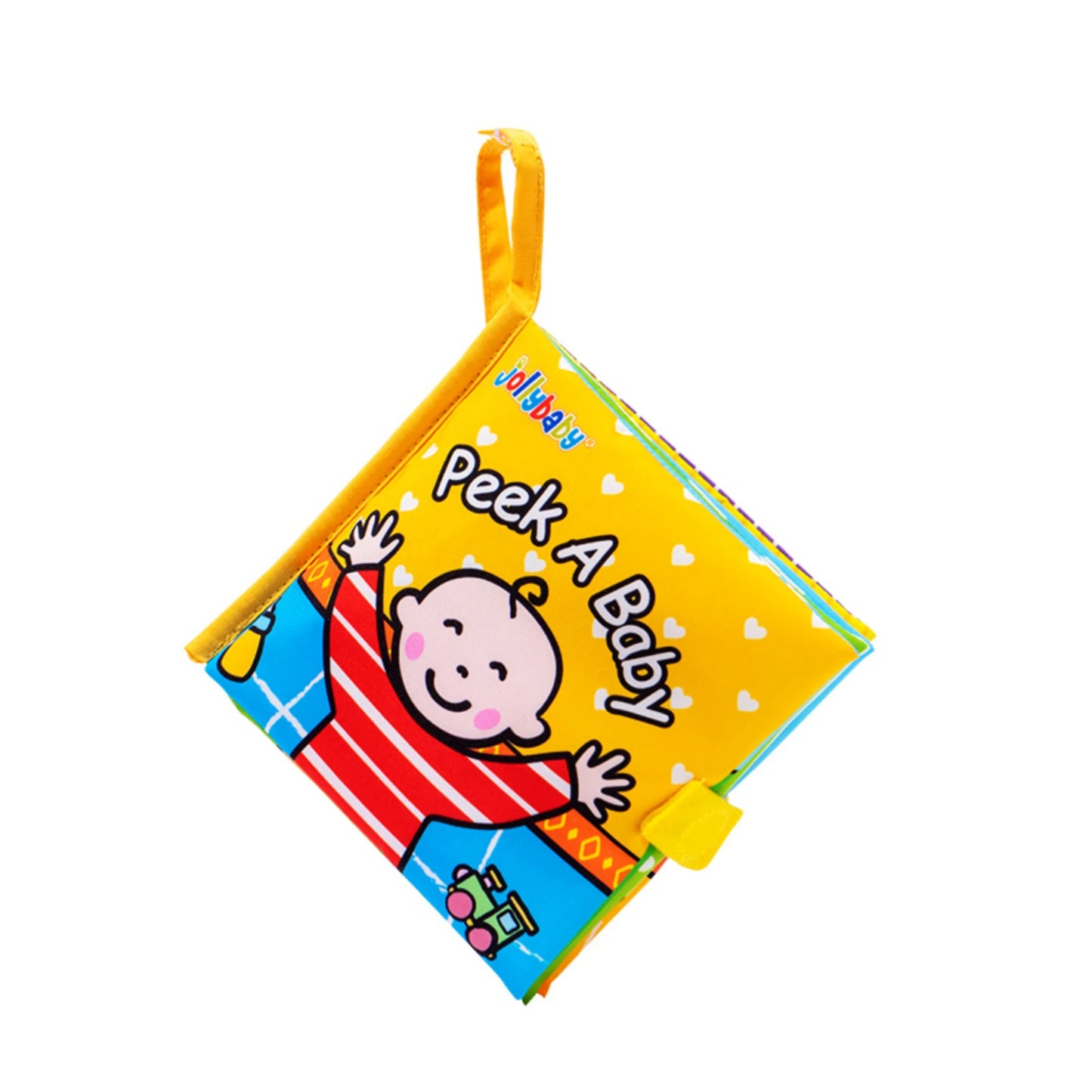 Jollybaby Fribic Activity Cloth Books Unisex Learning Toys Natural Preschool Baby Educational Soft Sensory Crinkle Peek a Baby