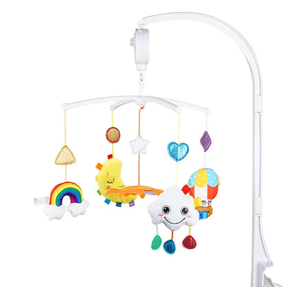 Jollybaby Unique Soft Baby Infant Crib Cot Musical Bed Bell Plastic Rotating Hanging Toy Plush Music Mobile