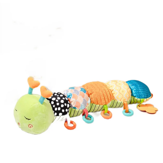 JOLLYBABY Wholesale Soothing Soft Plush Rattles Sensory Musical crocodile Stuffed Animal Toy for Infant Toddler Stuffed Animals