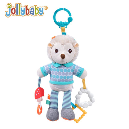 Custom logo Animal Koala Soft Plush Stuffed Toy Baby Hanging Crinkle Rattle Toys for Kids Crib Stroller
