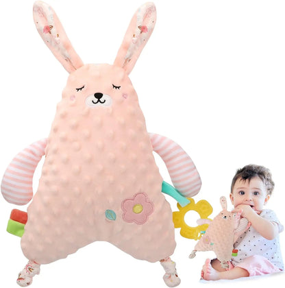 Wholesale Soft Stuffed lion Elephant Animal Plush Baby Security Blanket Comforter for Newborn Infant
