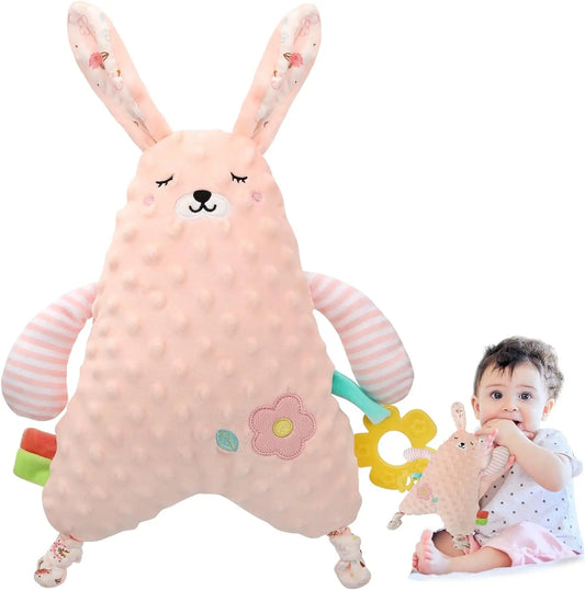 Wholesale Soft Stuffed lion Elephant Animal Plush Baby Security Blanket Comforter for Newborn Infant