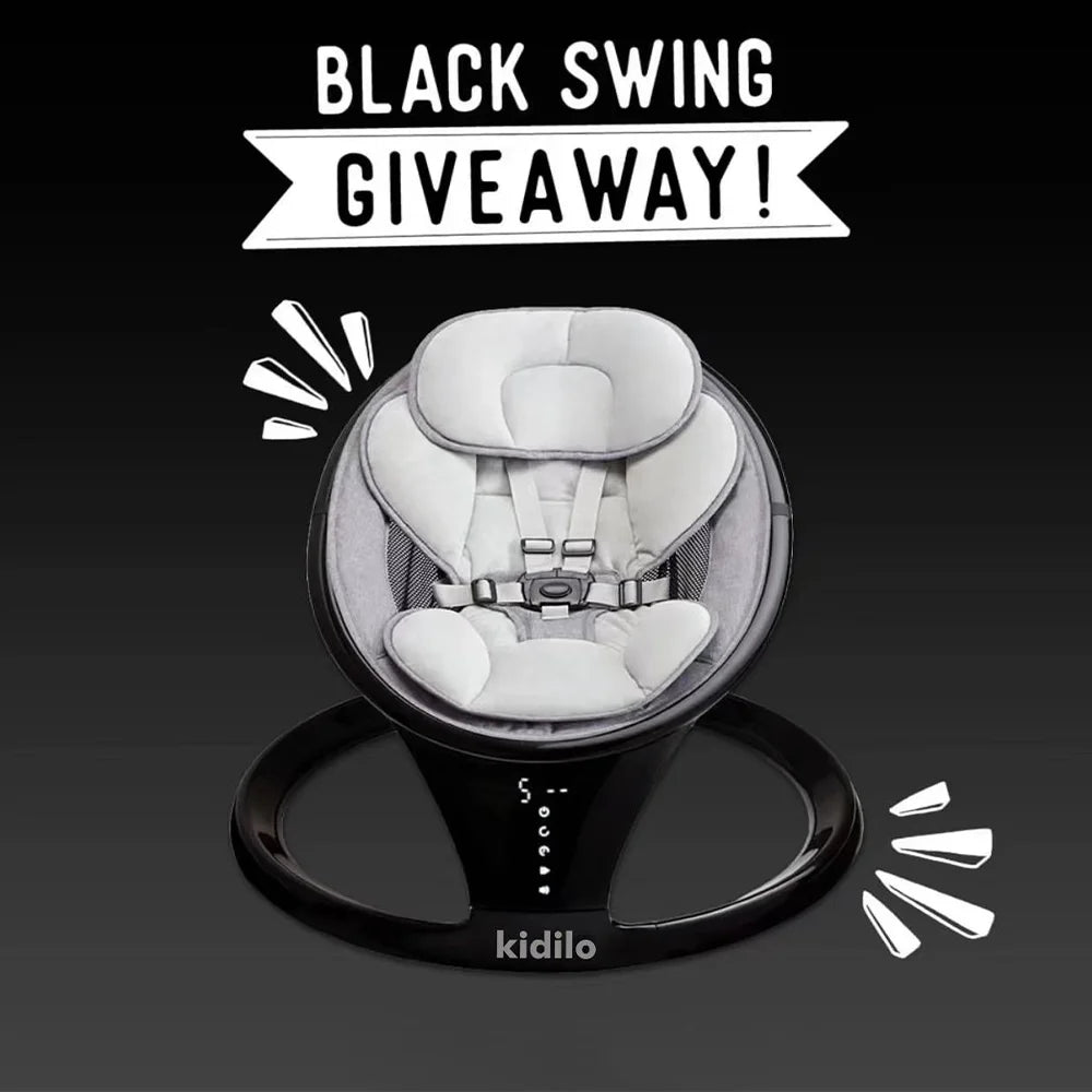 Kidilo Baby Rocking Chair Bouncer New Bor Baby Cradle Sleeping Swing Chair Electric Automatic Bed for Babies Horse Chair BB301