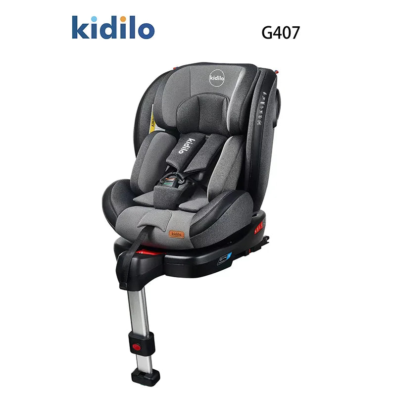 Newborn 0-3 Years 360 Degree Kidilo Baby Car Seat, Infant Car Seats with ISOFIX and Support Leg for Daily Family Rides G407
