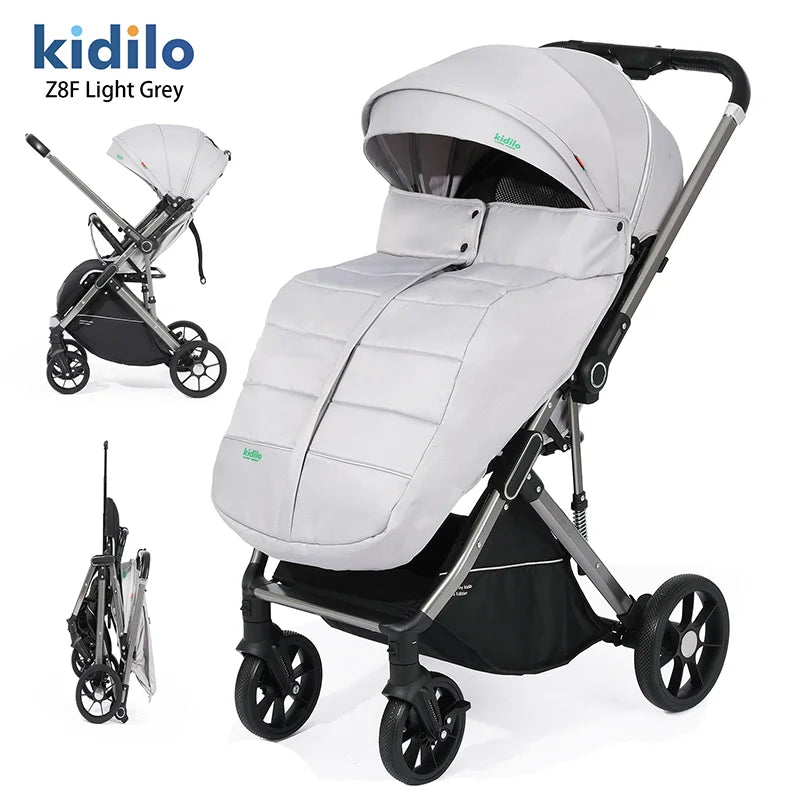 0-3 Years Non-Toxic Kidilo Lightweight Baby Stroller Foldable Travel Stroller with Adjustable Handle for Kids Daily Walks Z8F