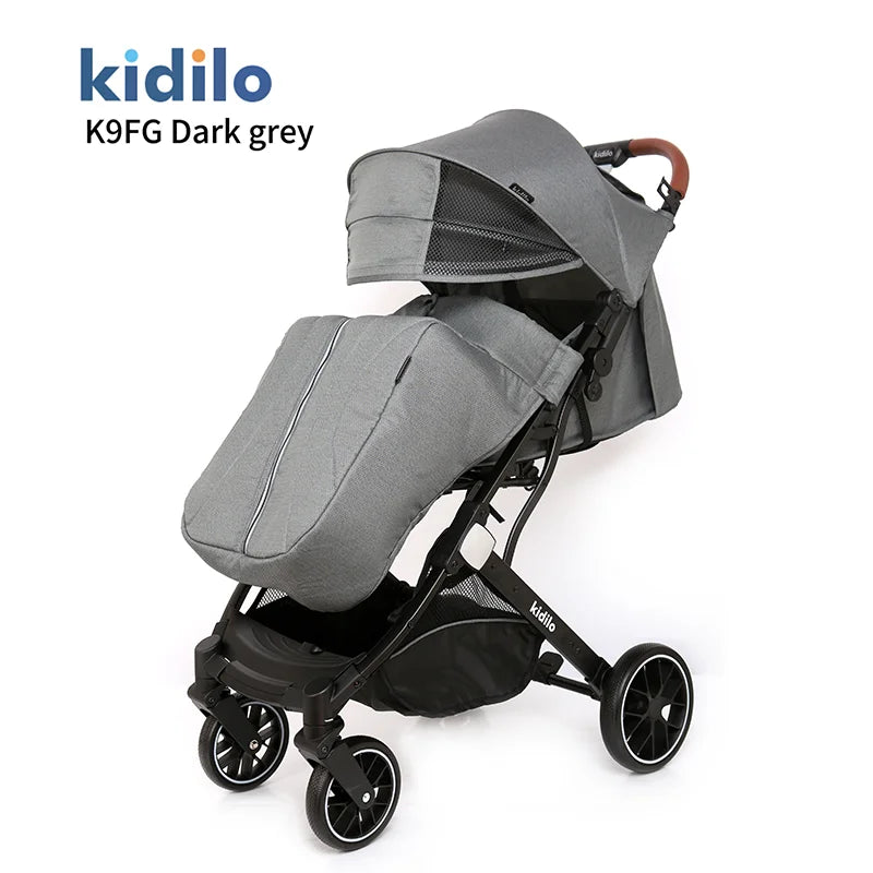 Lightweight Non-Toxic Baby Stroller for 0-3 Years Foldable Travel Stroller with Adjustable Handle Toddlers Family Trips K9FG