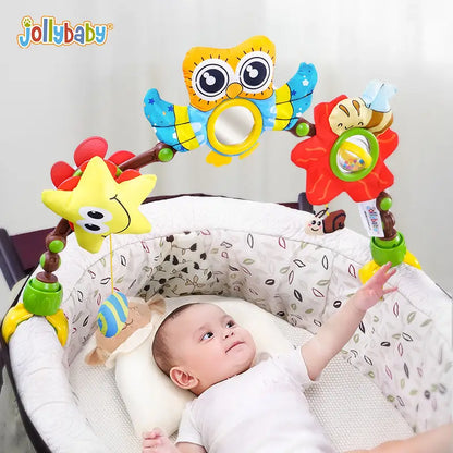 Infant Plush Animal Mobile Bed Bell Baby Newborn Educational Car Seat Crib Pram Arch Hanging Rattle Toy for Kid Toddler
