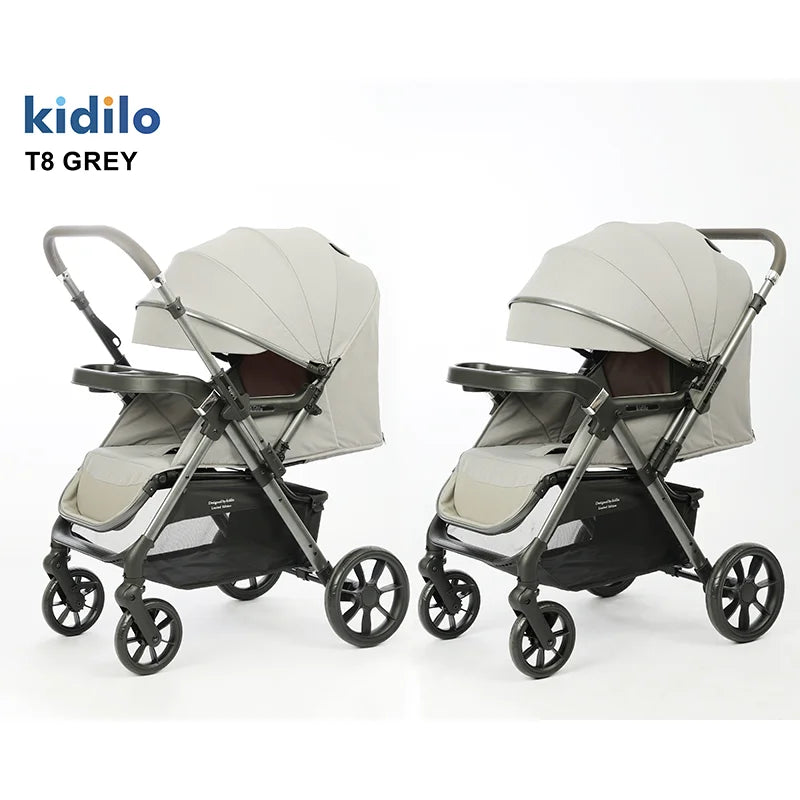 0-3 Years Non-Toxic Kidilo Lightweight Portable Baby Stroller Multiple Foldable Prams for Travel Wholesale From China T8