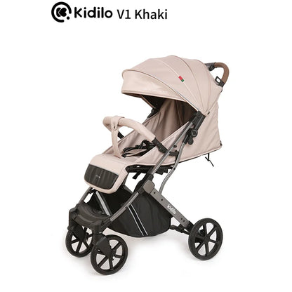 0-3 Years Baby Stroller Lightweight Non-Toxic Foldable Travel Stroller with Adjustable Handle for Toddlers Family Trips V1
