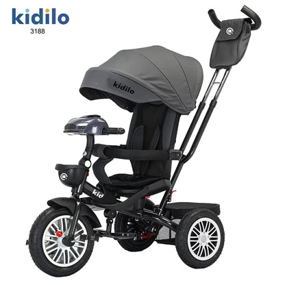 Kidilo Baby Strollers 6 Months-3 Years 3-in-1 Ride-On Push Tricycle Stroller with Push Handle for Toddler Outdoor Wholesale 3188