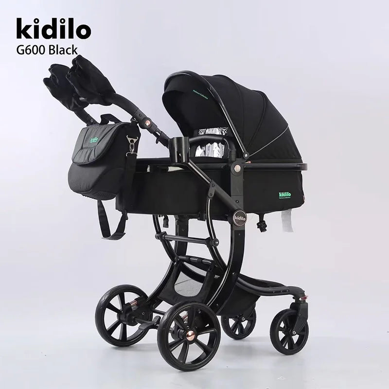 0-3 Years 3 in 1kidilo Baby Stroller with Car Seat, Non-Toxic Durable Foldable Travel Stroller for Toddlers Daily Walks G600
