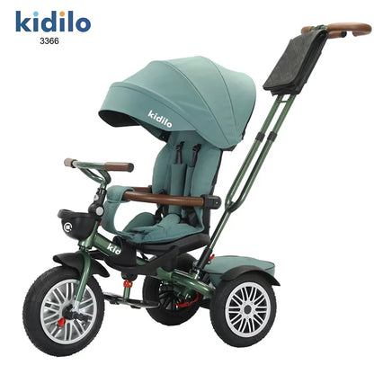 Kidilo Baby Strollers 6 Months-3 Years 3-in-1 Ride-On Push Tricycle Stroller with Push Handle for Toddler Outdoor Wholesale 3366