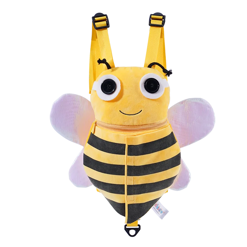 Custom Kindergarten Schoolbag Animal Safety Harness Plush Backpack with Children& Walking Leash Strap School Backpack Unisex