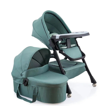 Foldable 3 in 1 Kidilo Baby High Chair 6 Months-3 Years Non-Toxic Feeding Chair for Baby Dining at Home & Small Space MY0010