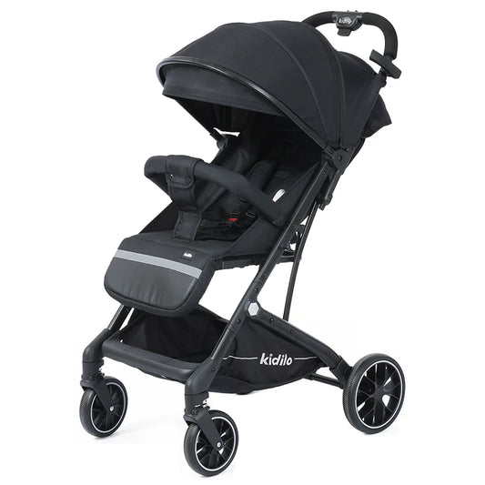 0-3 Years Lightweight Non-Toxic Baby Stroller Foldable Travel Stroller with Adjustable Handle for Toddlers Everyday Walks K2