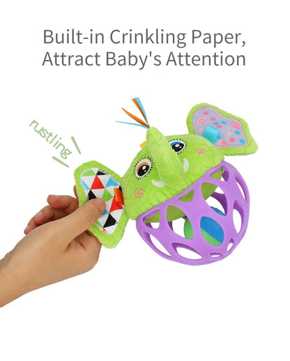 Jollybaby Eco Friendly Toy with Accessories Plastic Rattle for Kids Can Chew Rattles for Babies Rattle Ball Newborn Toys