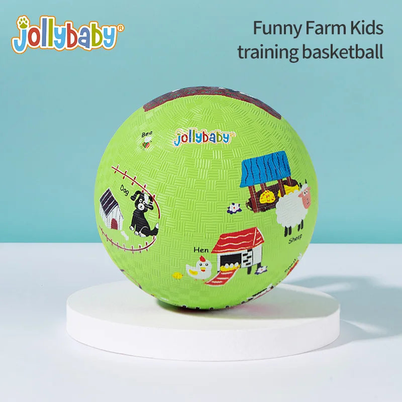 Jollybaby Custom Cute Baby Children Sports Toy Elastic Football and Basketball Balls