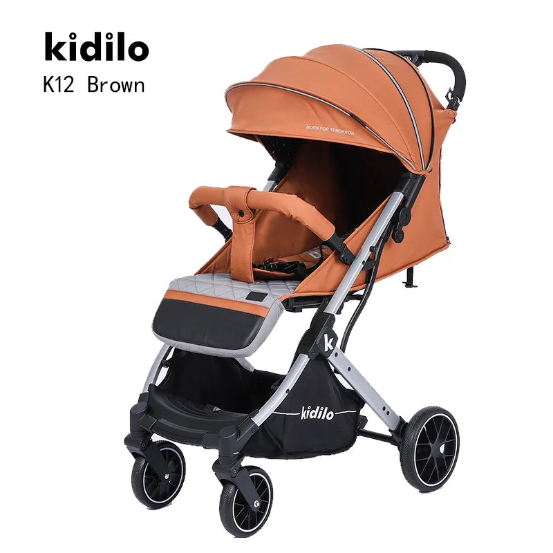 Kidilo Multiple Folding Pushchair Wagon Prams Travel Baby Stroller 3 in 1 Luxury with Car Seat Set for Babies Wholesale K12
