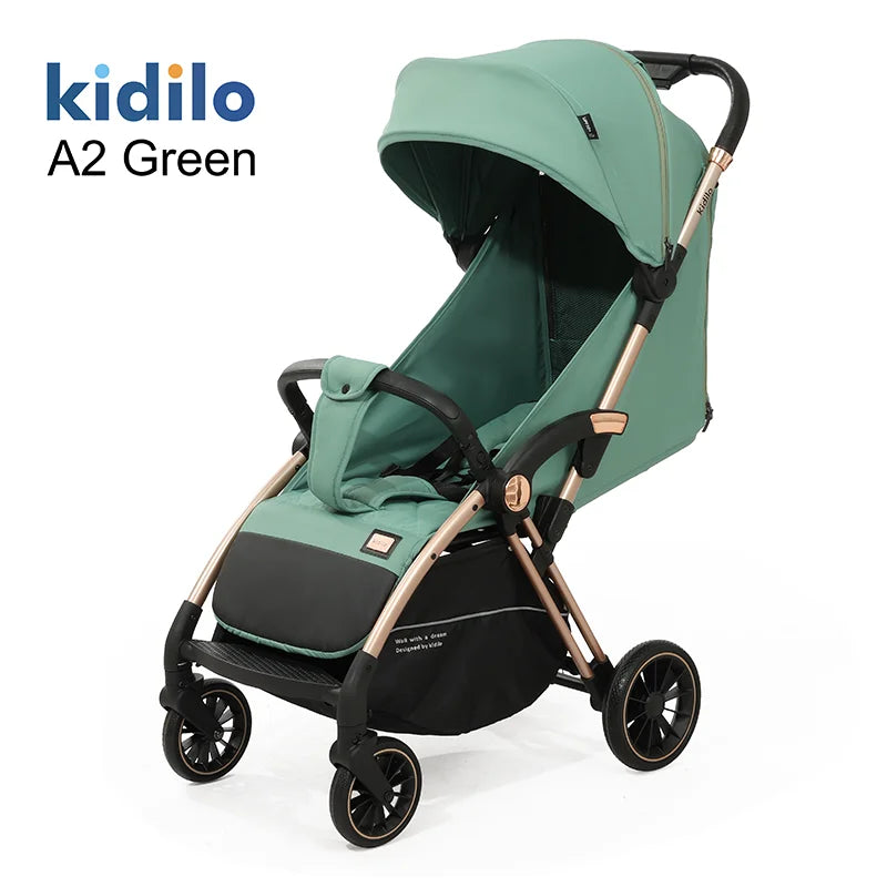Lightweight Non-Toxic Baby Stroller for 0-3 Years Foldable Travel Stroller with Adjustable Handle Toddlers Family Trips A2