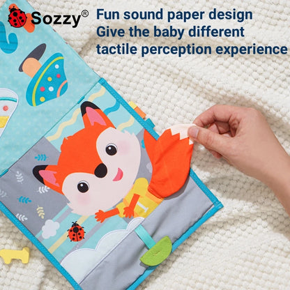 Manufacturer Black White High Contrast Tummy Time Toys Baby Bad Cloth Book Floor Mirror for 0-12 Months