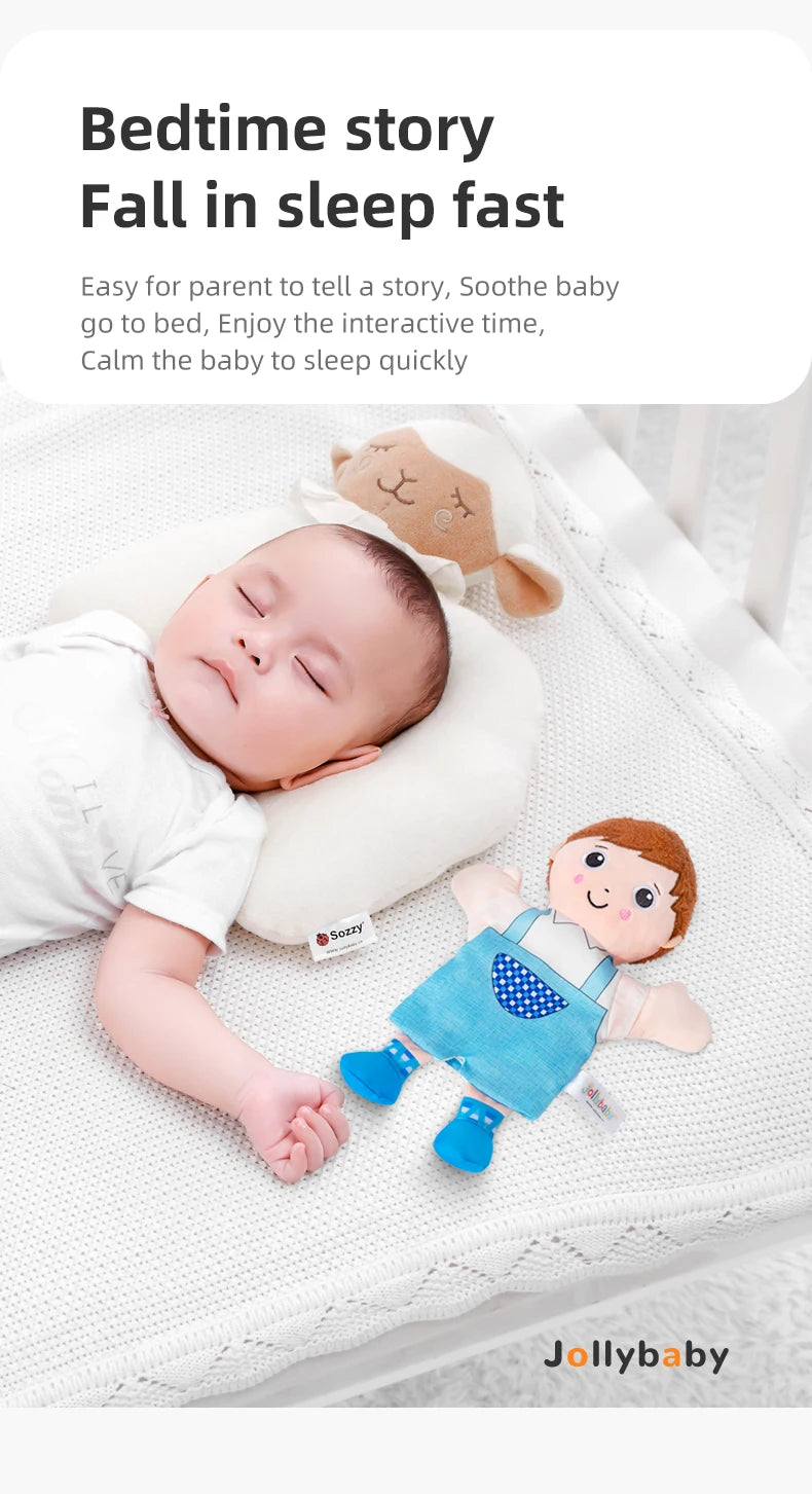 Educational Pretend Telling Story Doll Toy Hand Puppet Family Menber Charater 100% Soft Plush Baby for Children Kid Unisex