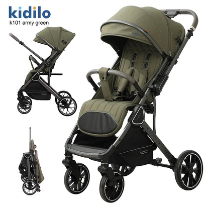 Kidilo Lightweight Baby Stroller Portable Pushchair with Multiple Foldable Wagon Travel Prams Made in China K101