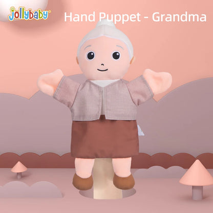 Educational Pretend Telling Story Doll Toy Hand Puppet Family Menber Charater 100% Soft Plush Baby for Children Kid Unisex