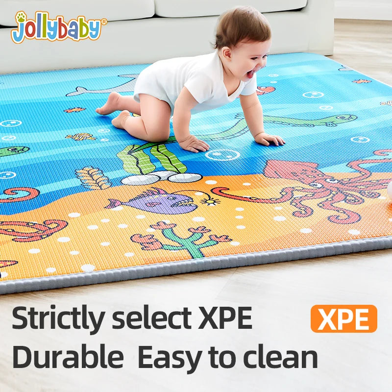 Jollybaby Educational Toy Foldable Waterproof XPE Foam Play Mat for Baby Child Activity Floor with Foldable Design