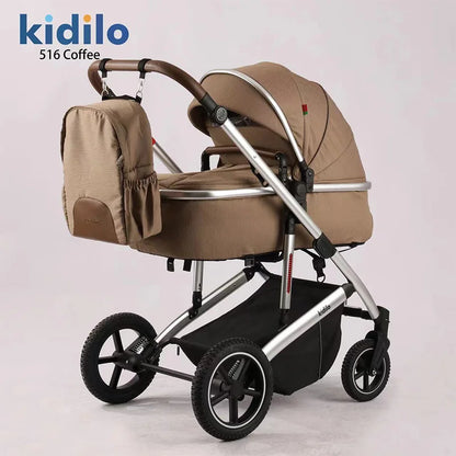 0-3 Years 3 in 1kidilo Baby Stroller with Car Seat Non-Toxic Durable Foldable Travel Stroller for Toddlers Daily Walks 516