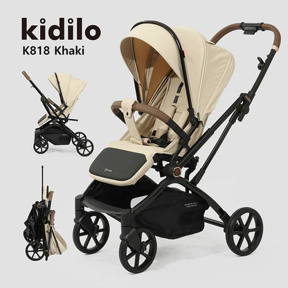 Kidilo 0-3 Years Non-Toxic Lightweight Portable Pushchair Baby Stroller Multiple Foldable for Travel Wholesale From China K818