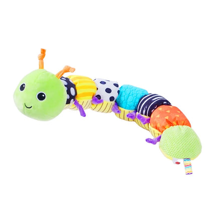 Animal Caterpillar Musical Stuffed Soft Toys Sensory Crinkle Rattle Stuffed Animals Toy Unisex Kids Gift Kids Play PP Cotton