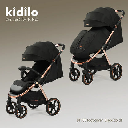 Kidilo 0-3 Years Non-Toxic Lightweight Portable Pushchair Baby Stroller Multiple Foldable for Travel Wholesale From China BT188F
