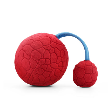 Jollybaby Sensory Soft Rattle Toy Early Education Development Visual Stuffed Ball for 0-3 Months Baby Black White Red