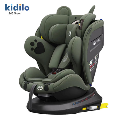 Newborn 0-3 Years 360 Degree Kidilo Baby Car Seat, Infant Car Seats with ISOFIX Certified Reversible for Daily Family Rides 946