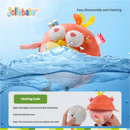Jollybaby Electric Jumping Bird Sensory Toy Emotional Soothing Music Dancing plush Toy for Babies 0-6 yrs Early Education