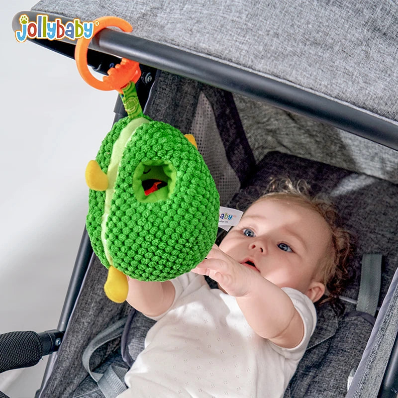 Jollybaby Baby Car Seat Stroller Avocado Hanging Toys Cloth Books Custom Gift Toys Set for Baby 0-18 Months