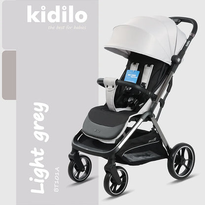 0-3 Years Baby Stroller Lightweight Non-Toxic Foldable Travel Stroller with Adjustable Handle for Toddlers Family Trips BT100