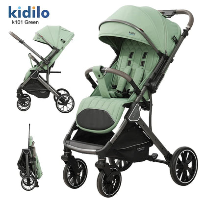 Kidilo Lightweight Baby Stroller Portable Pushchair with Multiple Foldable Wagon Travel Prams Made in China K101