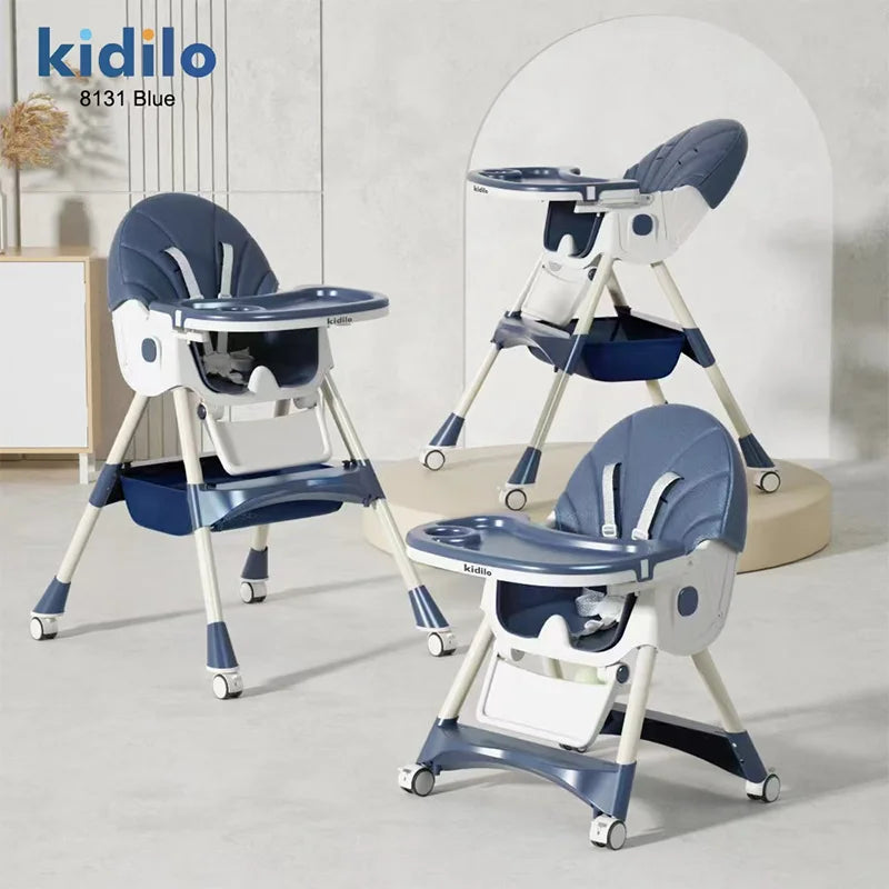 6-36 Months 3 in 1 Foldable Baby High Chair for Babies, Non-Toxic Feeding Chair for Toddler Dining at Home & Small Space 8131