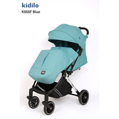 0-3 Years Foldable Lightweight Kidilo Baby Stroller Non-Toxic Travel Stroller with Adjustable Handle for Toddlers Trips K868F