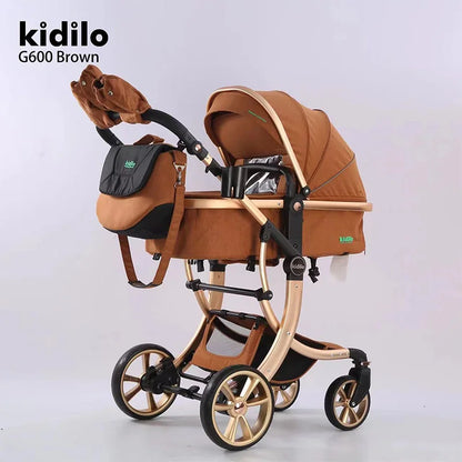 0-3 Years 3 in 1kidilo Baby Stroller with Car Seat, Non-Toxic Durable Foldable Travel Stroller for Toddlers Daily Walks G600
