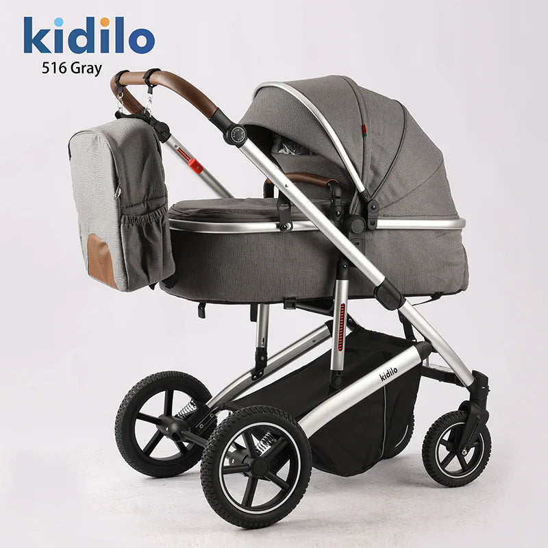 0-3 Years 3 in 1kidilo Baby Stroller with Car Seat Non-Toxic Durable Foldable Travel Stroller for Toddlers Daily Walks 516