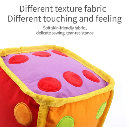 Customizable Montessori Early Education Training Ball Bell Plush Rattle Toy for Babies Filled with PP Cotton