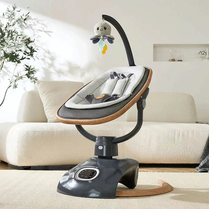Kidilo Baby Rocking Chair Bouncer New Bor Baby Cradle Sleeping Swing Chair Electric Automatic Bed for Babies Horse Chair BY058