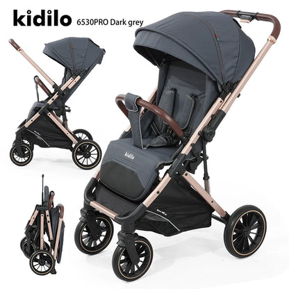 Kidilo 0-3 Years Non-Toxic Lightweight Portable Pushchair Baby Stroller Multiple Foldable for Travel Wholesale China 6530Pro